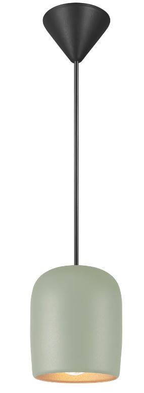 Nordlux Pendel Notti 10 E27 Støvet Grøn