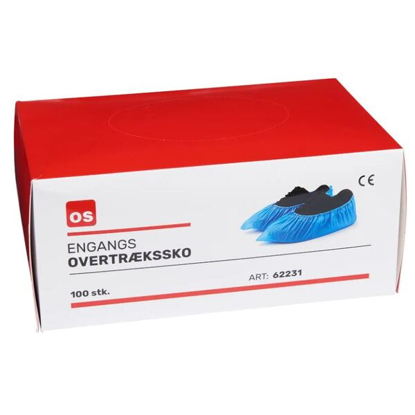 OS Overtrækssko Blå - 100 stk/pk