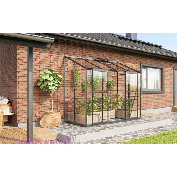 Vitavia Ida 3300 - 3.3 m² Vægdrivhus Med Sokkel