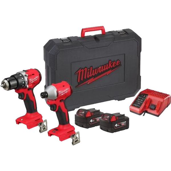Milwaukee M18 Powerpack 2 dele - 18V BLCPP2A-402C Sæt