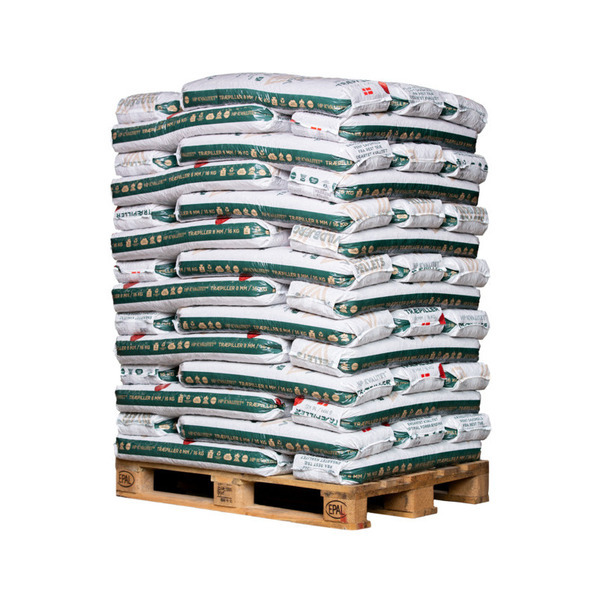 Træpiller HP-Kvalitet  8mm