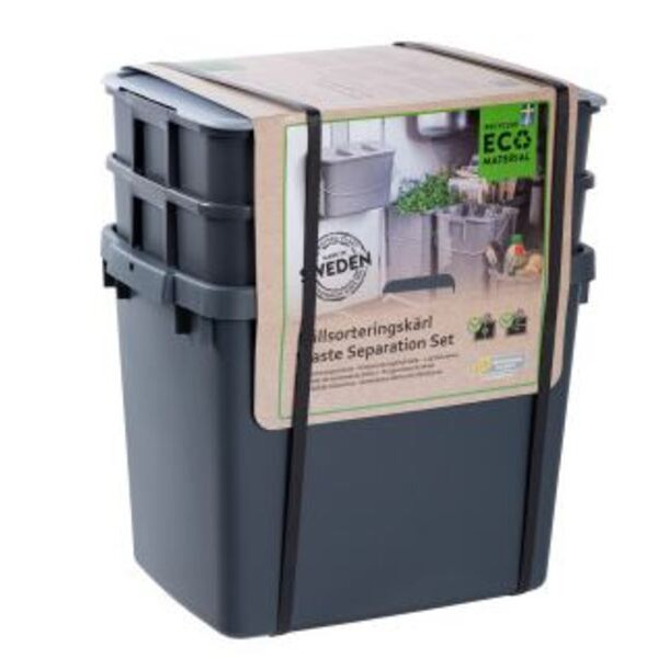 NP Affaldssystem 2x12 2x7 1x25L Spande