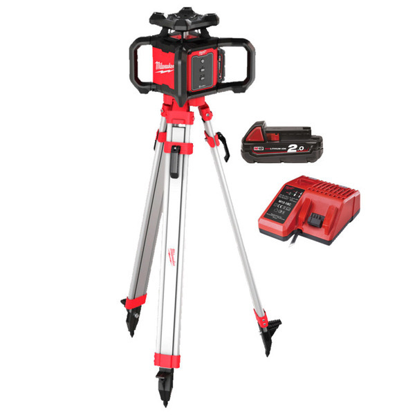 Milwaukee Horisontal Rotationslaser med ONE-KEY og Stativ - Sæt
