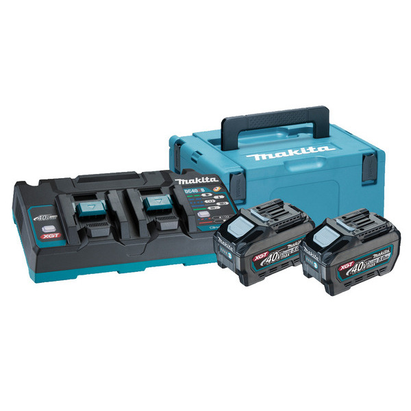 Makita XGT - 40V Batteri pakke 2XBL4050F + DC40RB