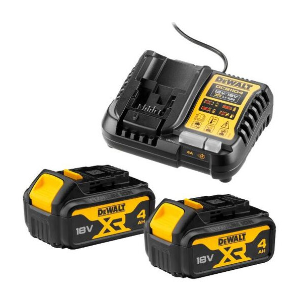 DEWALT Batterisæt 18V DCB1104M2-QW 2x4,0Ah