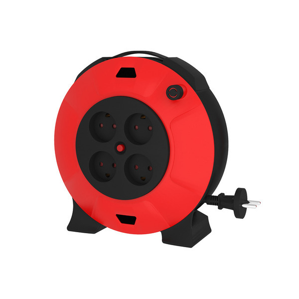 Unite Kabeltromle 4 Udtag U/jord - 8m