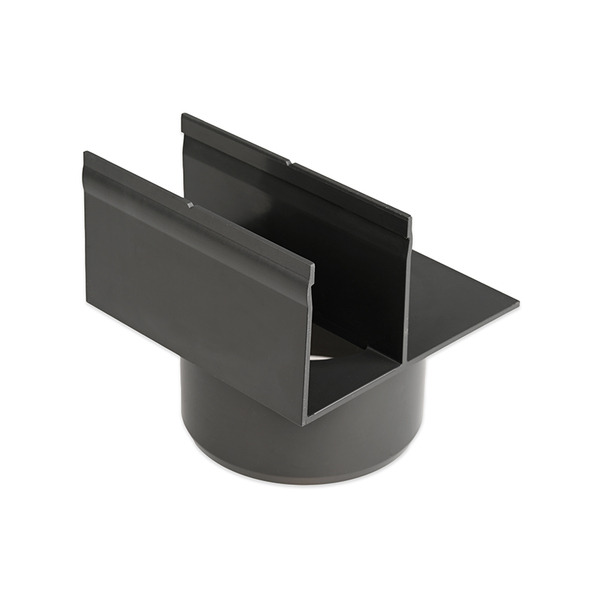 Plastmo Linjedræn Lodret Udløb - Slimline 13,3x13,15x13,5cm