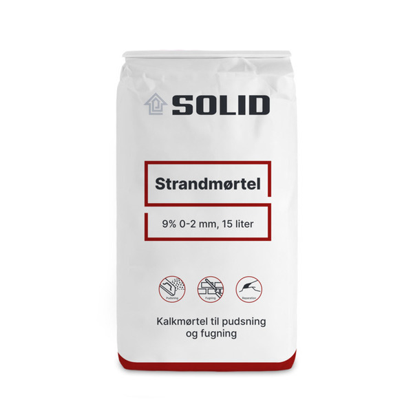 SOLID Strandmørtel 9% 0-2mm - 15L