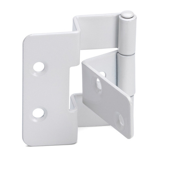 Habo Skabshængsel 60x16mm Vendbart 2 stk Hvidlakeret