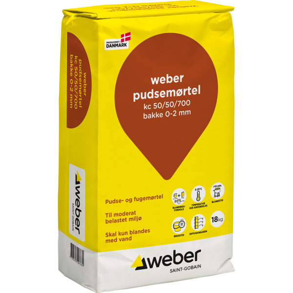 Weber Pudsemørtel Tør - 18kg