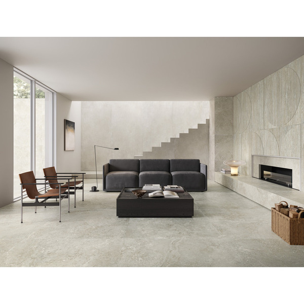 Travertini Grigio Cross Cut rect. Væg/gulvflise - 60x60 cm