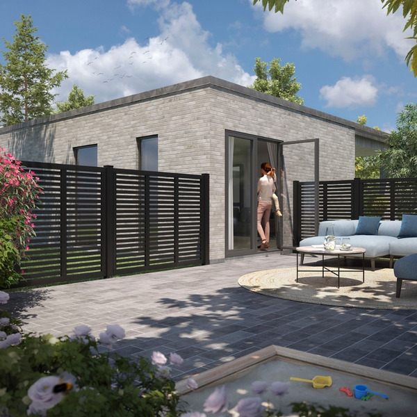 Plus Harmoni Hegn - 180x140cm Lamelhegn