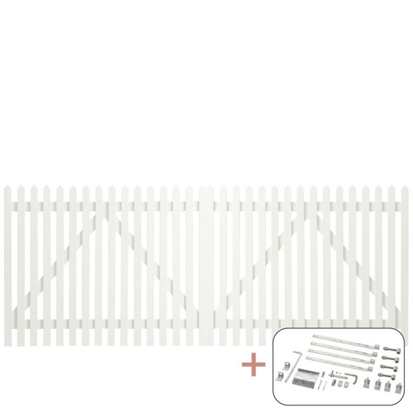 Skagen Lux - Stakit Hegn - Dobbeltlåge - 300×120 cm