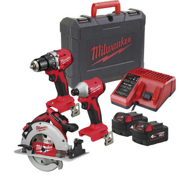 Milwaukee M18 Powerpack BLCPP2A-402C + Rundsav BLCS66-0X