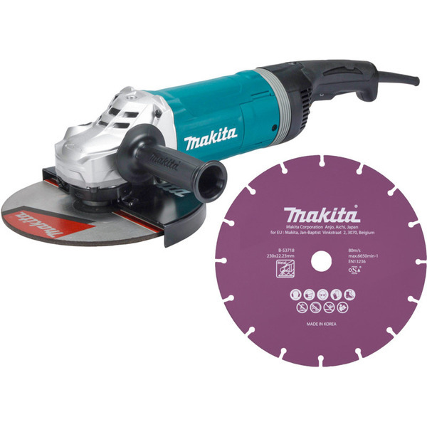 Makita Vinkelsliber 230mm - 230V GA9080X1 + Diamantklinge