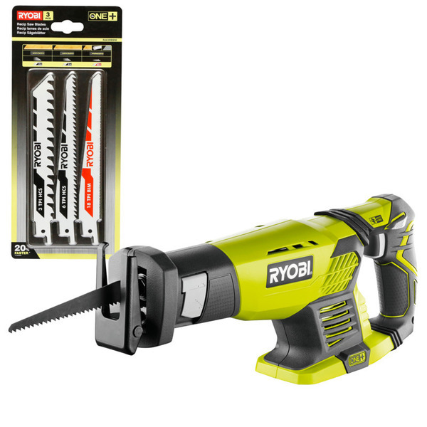 Ryobi ONE+ Bajonetsav RRS1801M + 3 klinger RAK3RBWM