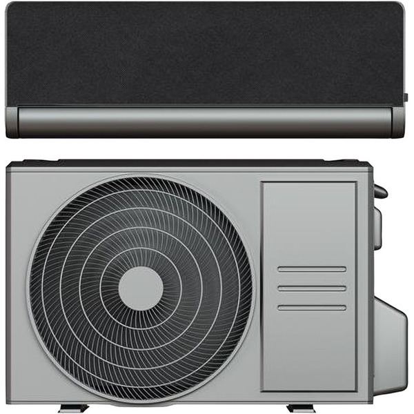 ELL varmepumpe Front Split Dark luft/luft