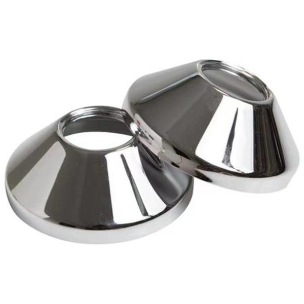 Roset Ø70 27 mm x 3/4" - Krom 2-Pak