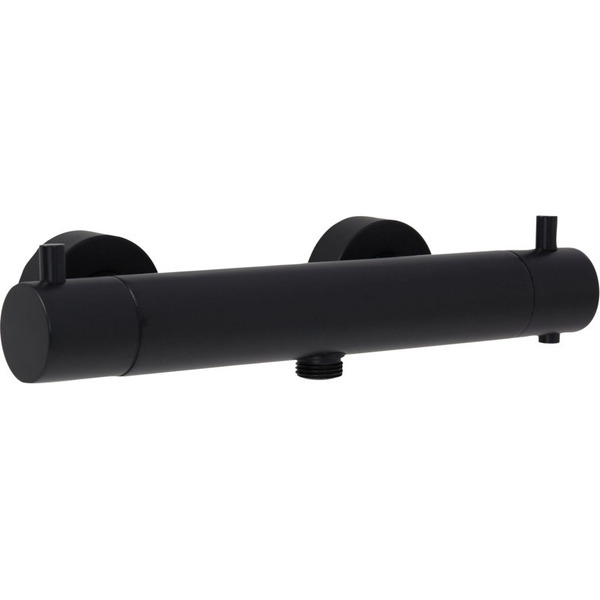 Blue Label Termostatarmatur med 1/2" afgang Mat Sort