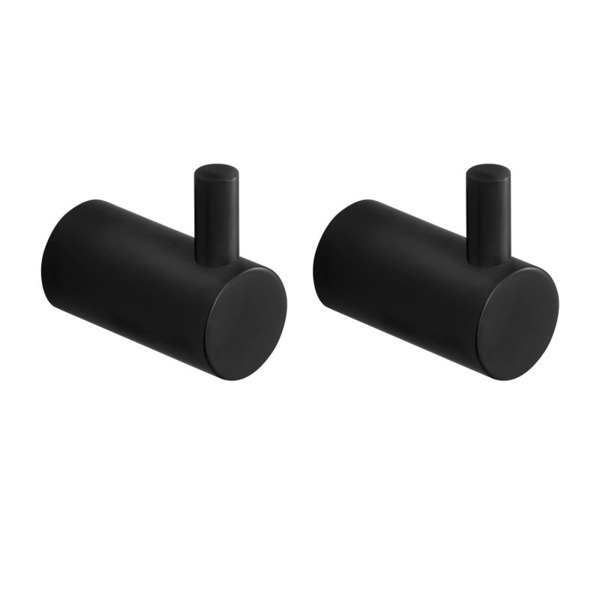 Pressalit Håndklædekrog Pin 2 stk Mat Sort