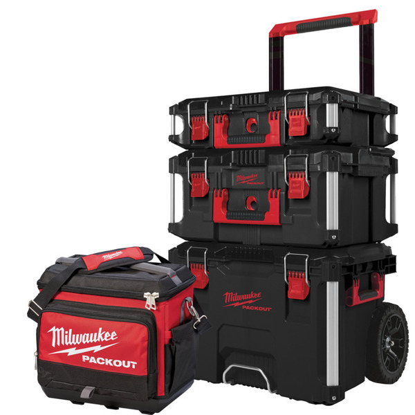 Milwaukee Packout Sæt med 3 dele - 560x470x1000mm + Køletaske