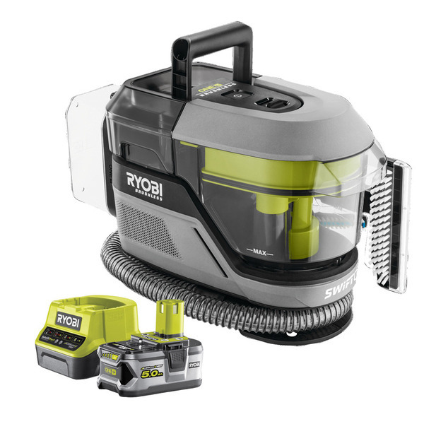 Ryobi ONE+ Pletrenser RDC18BL + Batteri 5,0Ah og Lader