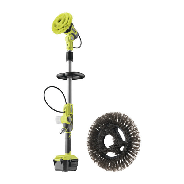 Ryobi ONE+ Elektrisk Rengøringsbørste RWTS18-0 + Ekstra Børste