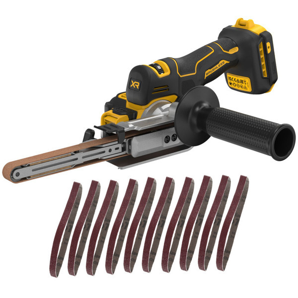 DEWALT XR Båndfil Solo 18V DCM200N +  Slibebånd (Ass.)  - 13x455mm