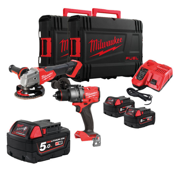 Milwaukee Powerpack M18 FPP2E3-502X + 5,0Ah Batteri