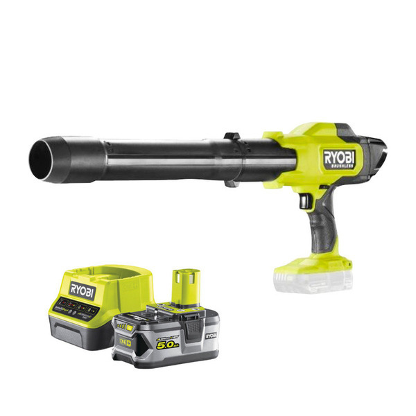 Ryobi ONE+ Løvblæser RY18BLCXA-0 + Batteri 5.0Ah og Lader
