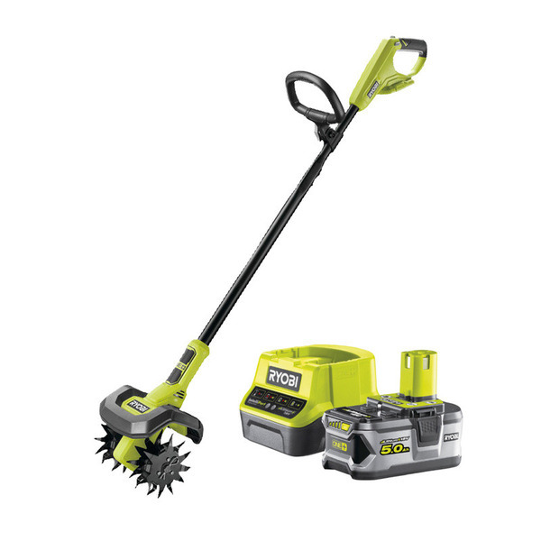 Ryobi ONE+ Kultivator RY18CVA-0 + Batteri 5.0Ah og Lader