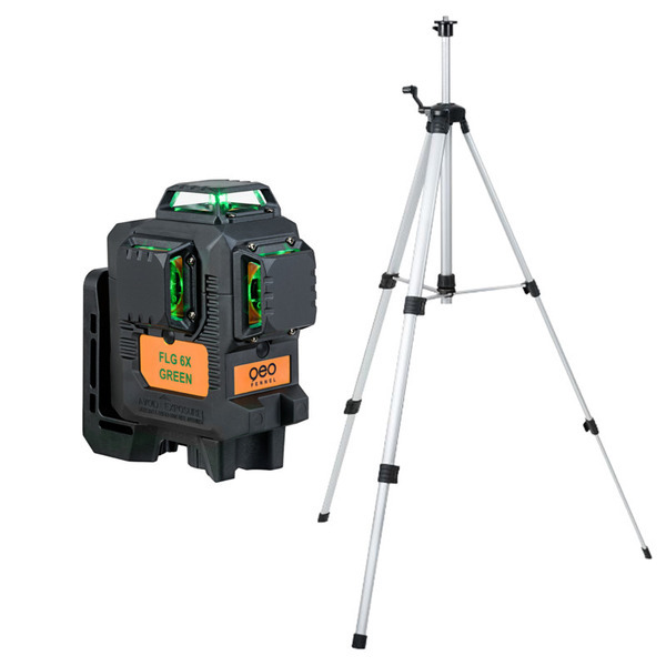 GeoFennel Multilinjelaser FLG6 - Grøn m/taske + Elevatorstativ