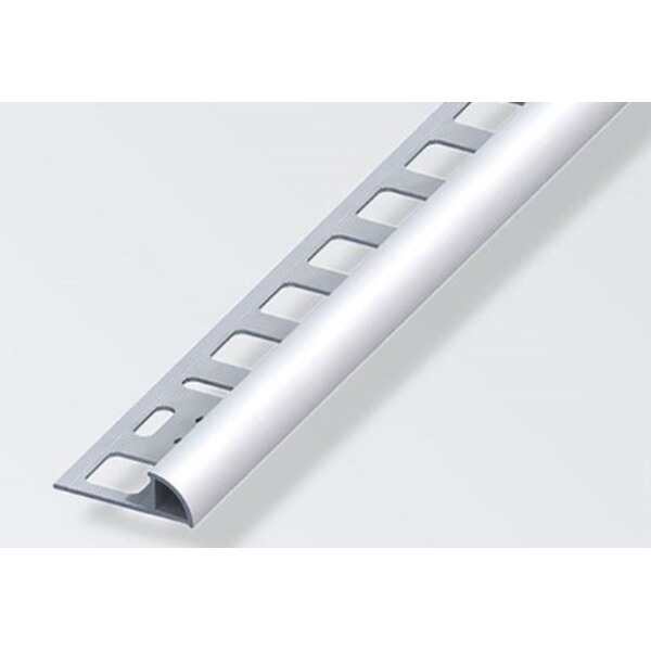 Roliba Fliseafslutning Alu Elox Kvartcirklet 12,5x19,5 mm - 2,5m