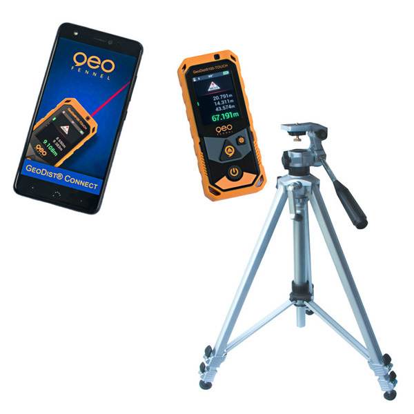 GeoFennel Afstandsmåler GeoDist 80 + Elevatorstativ 1/4" Gevind