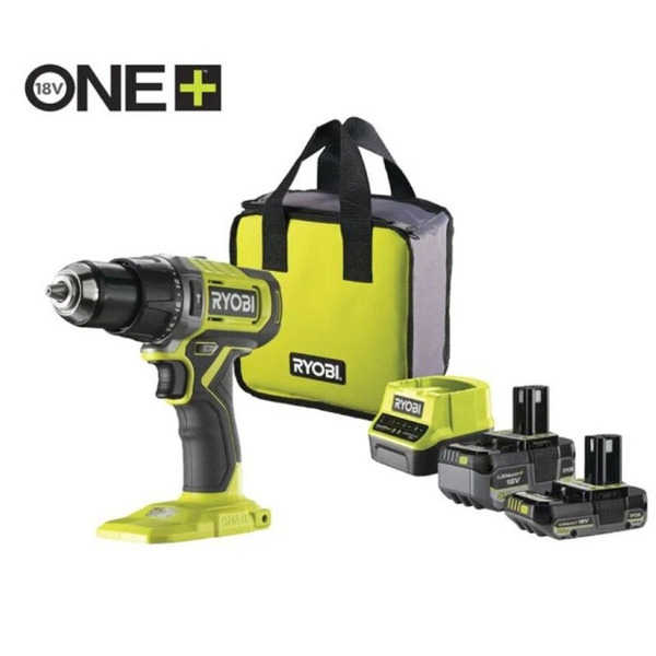 Ryobi ONE+ Slagboremaskine - 18V RPD18-2C52S m.. 2 batterier og lader