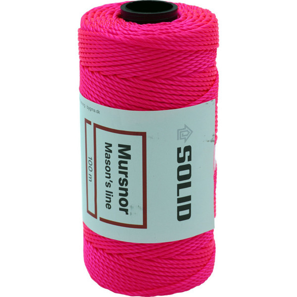 SOLID Mursnor Neon Rød - 1,2mmx100m
