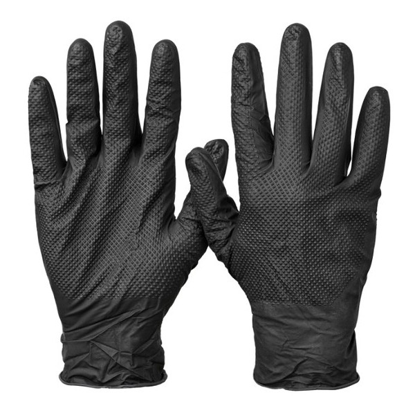 OS Engangshandske Nilex Diamond Black - pudderfri