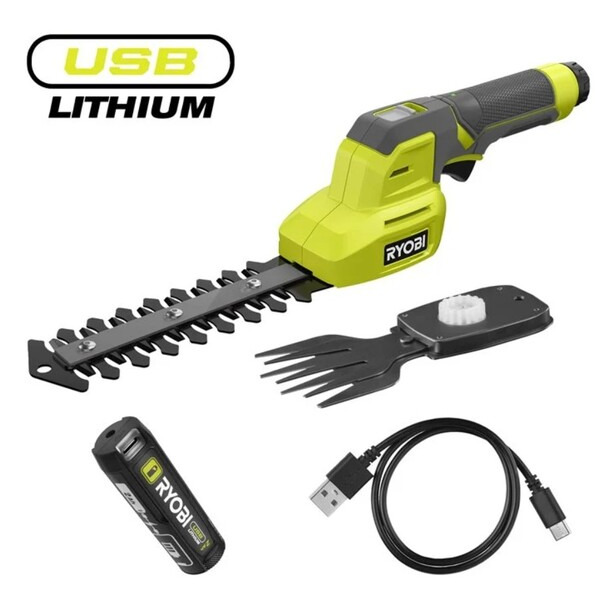 Ryobi 4V USB Lithium™ Multiklipper + 1x 2,0 Ah Batteri RY4CGSA-120