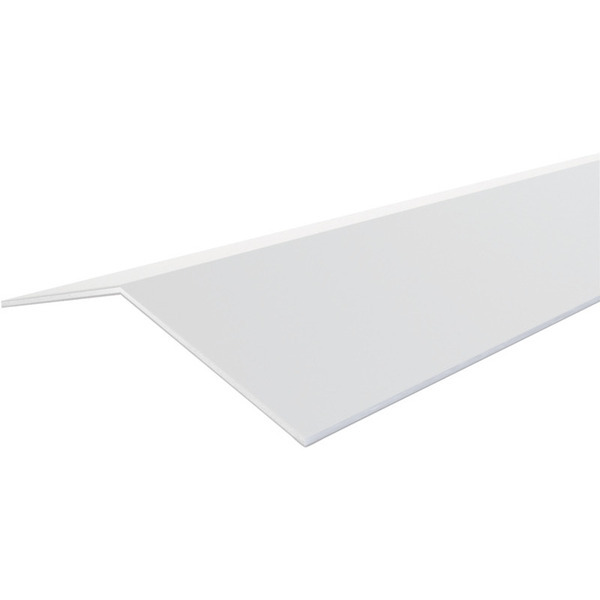 SOLID Alu vinkelrygning fleks t/thermo hvid - 75x75x3000mm