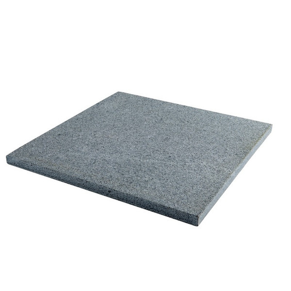 Granitflise G654Q Jetbrændt - 60x60x3cm - Mørkegrå