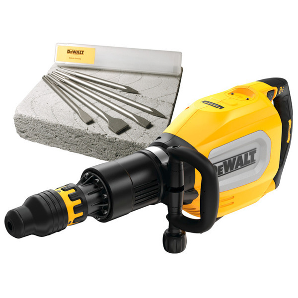 DEWALT Nedbrydningshammer D25911K-QS 230V + Mejselsæt SDS-MAX 5 dele