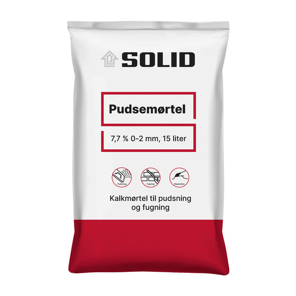 SOLID Pudsemørtel 7,7% 0-2mm - 15L