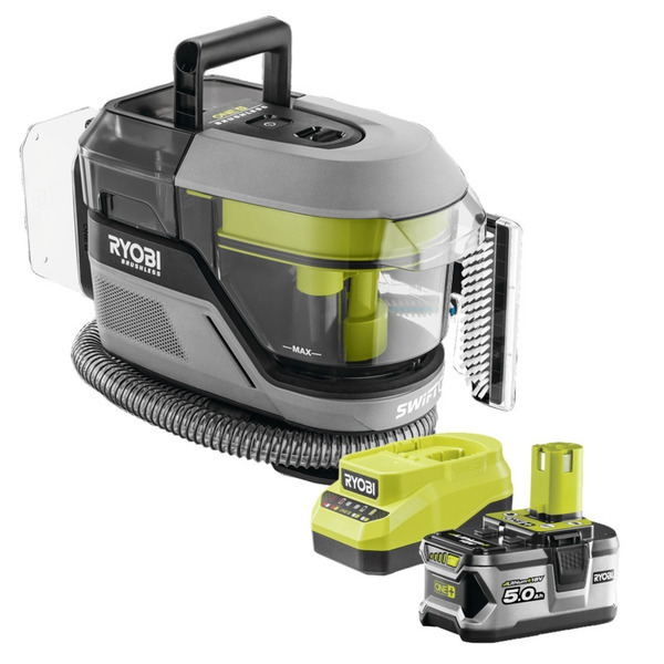 Ryobi ONE+ Pletrenser + 5,0Ah Batteri & Lader