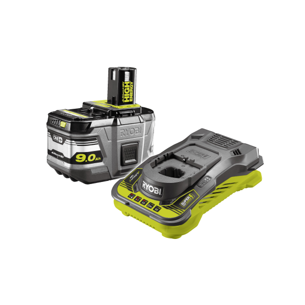 Ryobi 18V + Lader 18V RC18150-190 **UDSOLGT - Batterier og ladere - Bygma