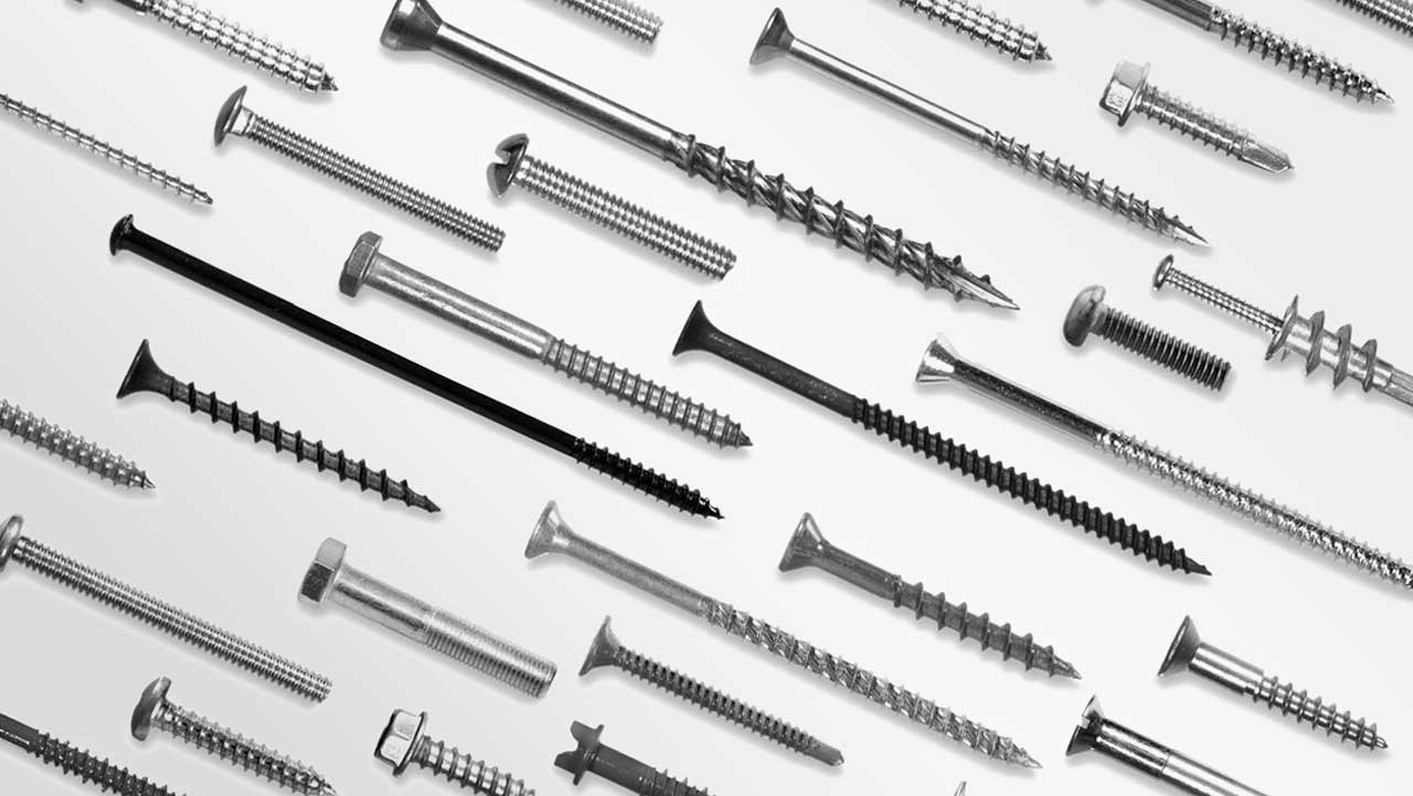 Find alle slags skruer