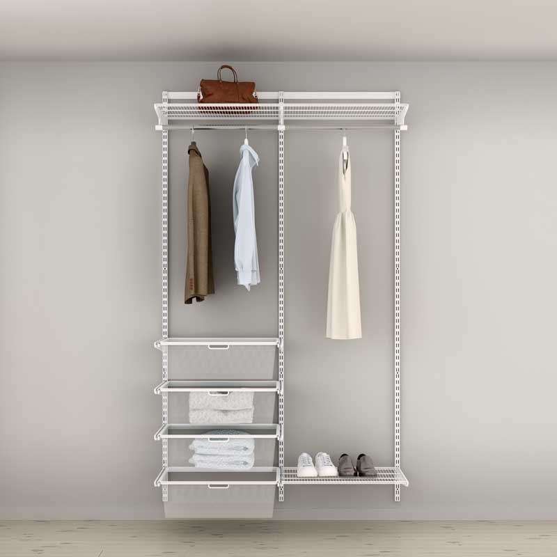 Pakkeløsninger med Elfa opbevaringssystem