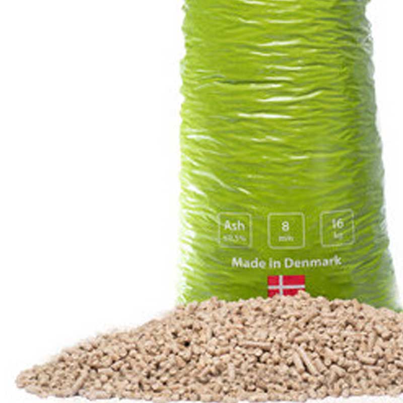 Træpiller med høj brændværdi