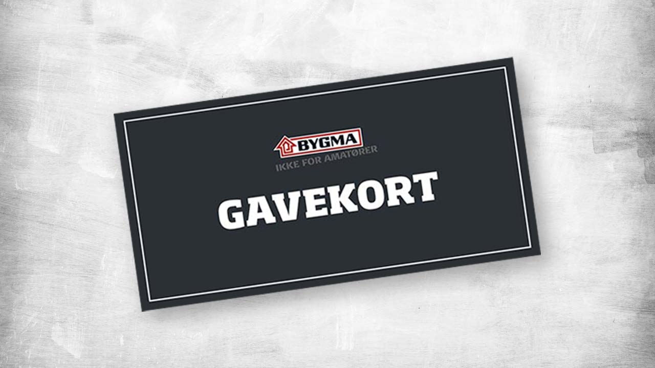 Gavekort til Bygma byggemarkeder