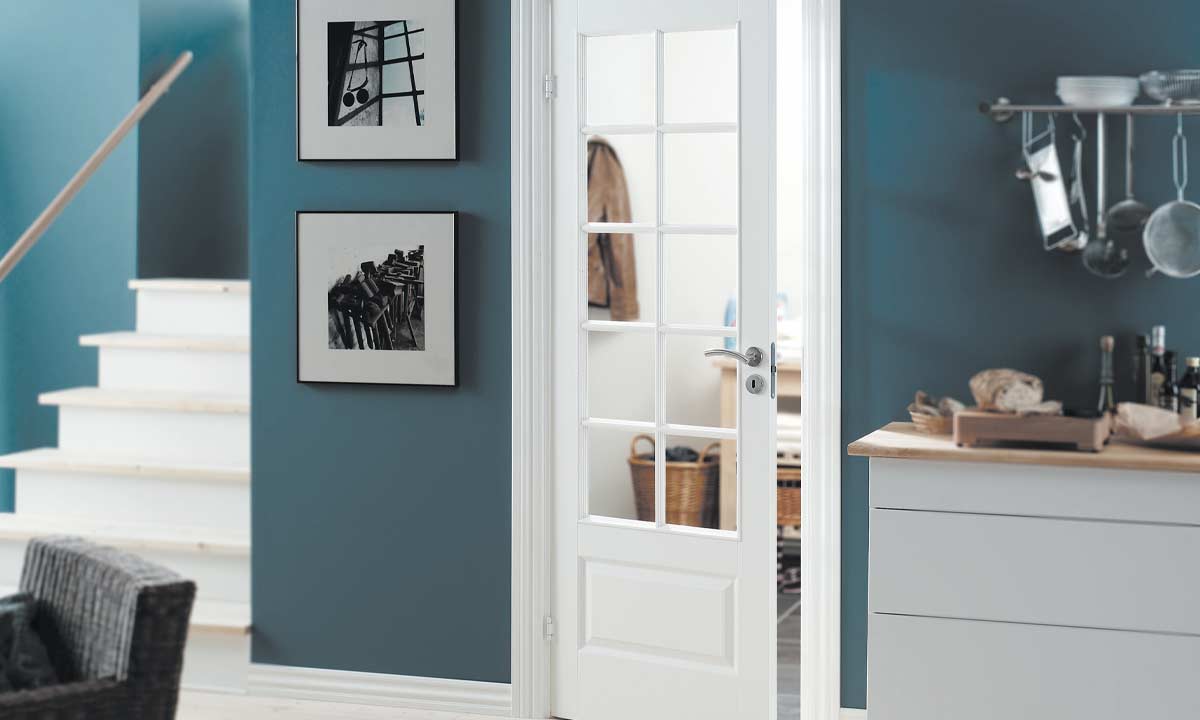 Swedoor celledøre med fyldninger og glas