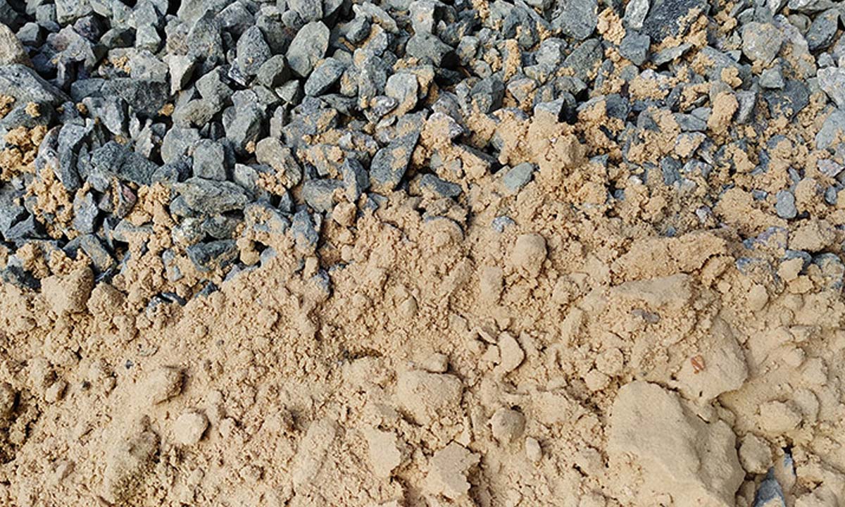 Støbemix, grus og sand levering i bigbag